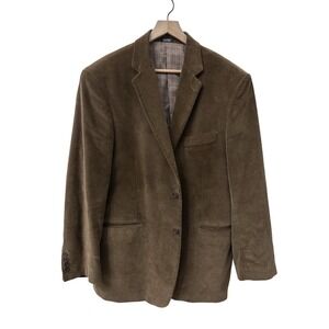 Saddlebred Brown Corduroy Men's Blazer sz 44R Fall Business Casual